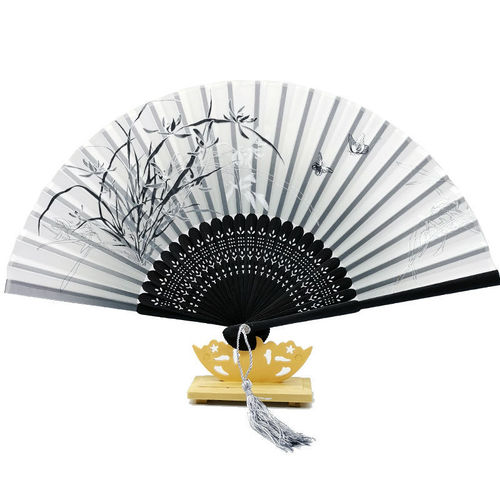 Ancient fan folding fan for men and women classical dance fan costume performance photography Hanfu props Chinese style handmade folding fan