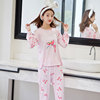 Demi-season brand pijama, cartoon cute set for elementary school students, Korean style, long sleeve, autumn, loose fit