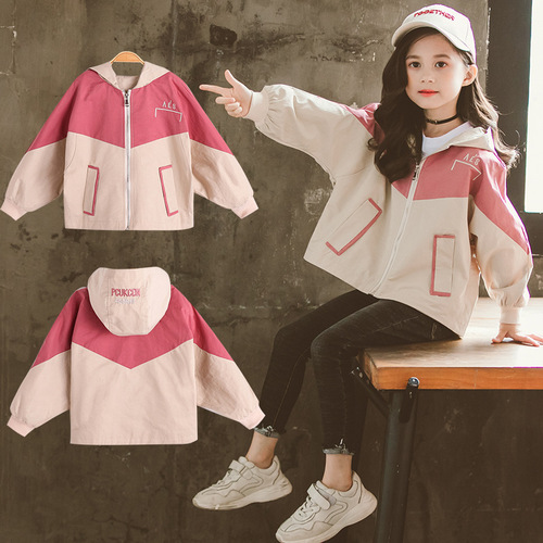 Women's Coat 2024 Autumn New Korean Style Children's Clothing Kids Long Sleeve Plaid Short Jacket with Embroidery One-time Shipping