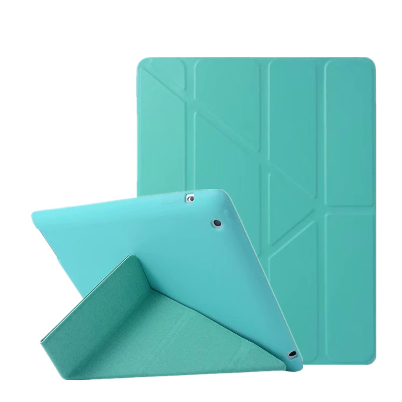 Applicable to iPad2 smart sleep tablet protective cover iPad4 tpu soft shell honeycomb deformation leather