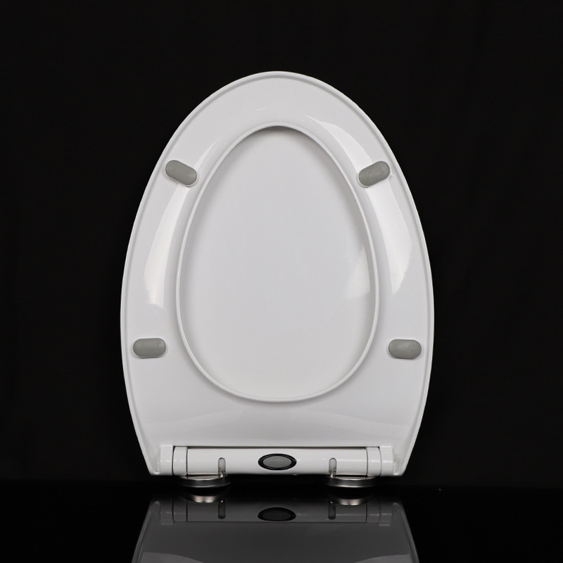 Manufacturer wholesale thin toilet seat cover, thickened seat ring, slow-close PP material bathroom board toilet seat lid