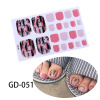 Summer leg stickers, nail stickers, Japanese fake nails for manicure, 22 years