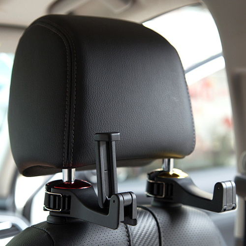Car storage hook behind the car accessories chair multi-functional creative car mobile phone holder lock-type hook