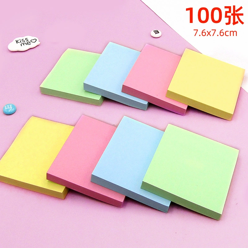 Студенческие цветные наклейки для сообщений можно порвать блокнот, который легко порвать, утолщенный N раз липкая бумага для заметок, липкая заметка в наличии оптом