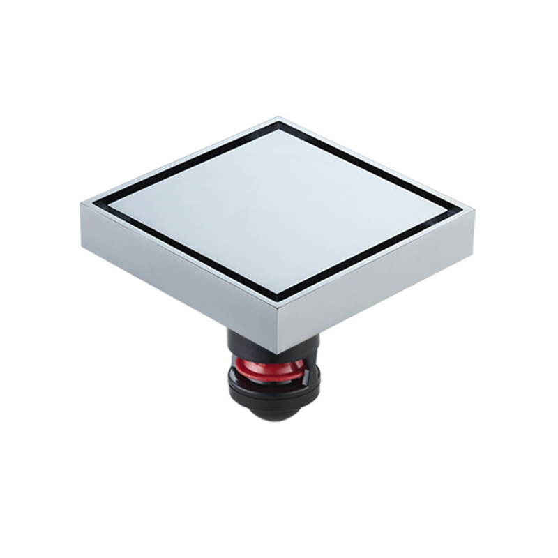 Haowang invisible Desagüe de piso desodorante cobre con incrustaciones de azulejos 6 anti-Universal baño gran desplazamiento oculto fabricante de desagüe de piso