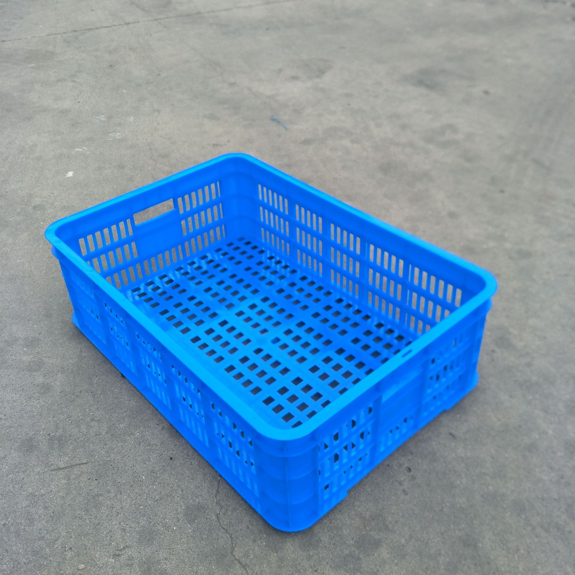 加厚长方形塑料周转筐胶框600宽410高180mm收纳整理储物透气加厚