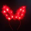 New model extended 14 lamps, light feathers rabbits ears hair hoop night market scenic concerts shaw the headdress wholesale