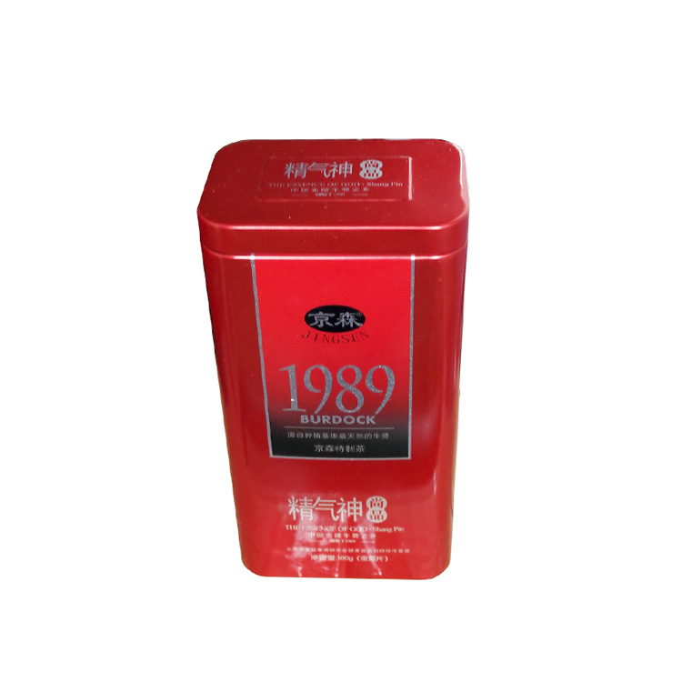 方形内塞盖茶叶罐 红茶马口铁茶叶罐 密封花茶红茶包装礼品铁盒