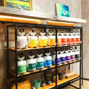 Self-service studio paint barrel fluid paint barrel painting room paint area color press paint sub-packaging barrel pressure barrel