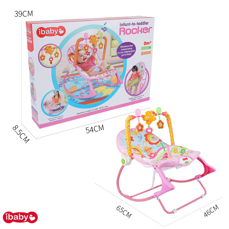 Silla Mecedora Infantil Transfronteriza YRB, Silla de Descanso para Bebés, Cuna, Silla con Música, Vibración e Inercia