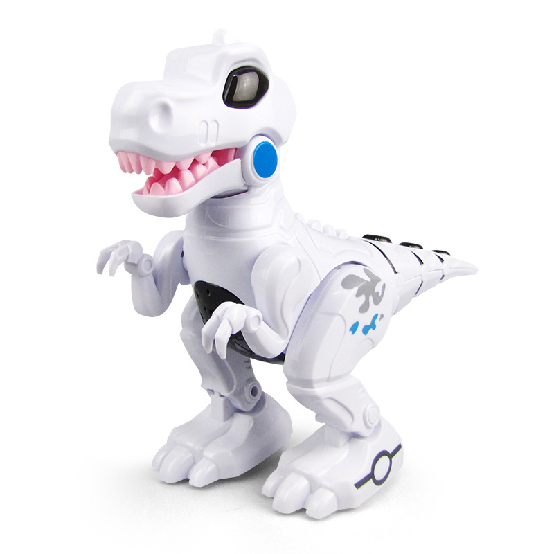 Nueva maquinaria eléctrica pequeño Tyrannosaurus simulación sonido automático luz música puesto venta al por mayor juguetes