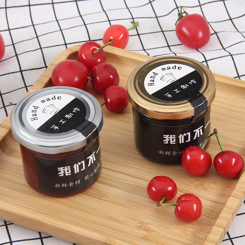 新款100ml小号加厚玻璃瓶果酱瓶蜂蜜瓶透明分装瓶燕窝瓶子密封罐