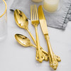 Model table tableware palace tableware cosmetic home supplies spoon 304 stainless steel knife fork spoon practical gifts