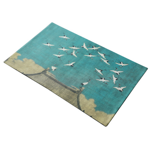 Erya factory direct sales ancient canvas placemat tea mat incense burner table flag tea ceremony double-sided incense mat small tea mat