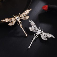 2023 New Coat Suit Pin Fashion Versatile Animal Boutonniere Quality Zircon Dragonfly Pin Manufacturer Wholesale