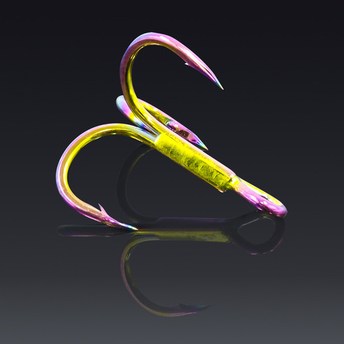 Luya bait accessories color hook fishing gear store fishing gear fishing supplies steel hook three hooks