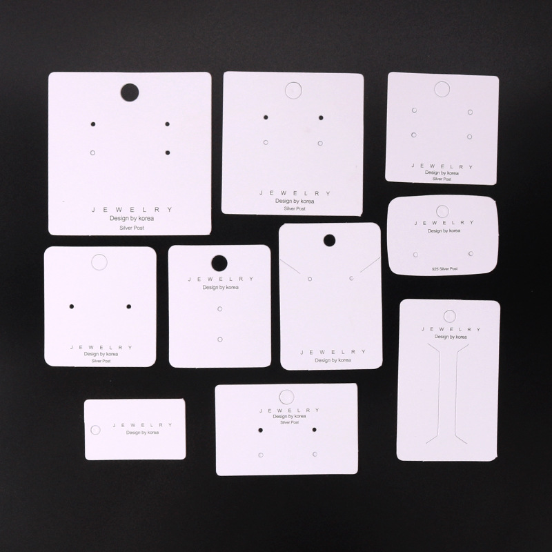 新款500克卡片韩版diy饰品包装配件耳钉耳环卡片卡纸卡板diy现货