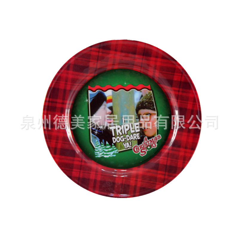 2024 Christmas holiday American melamine disc A1/A5 melamine material holiday plate pattern can be