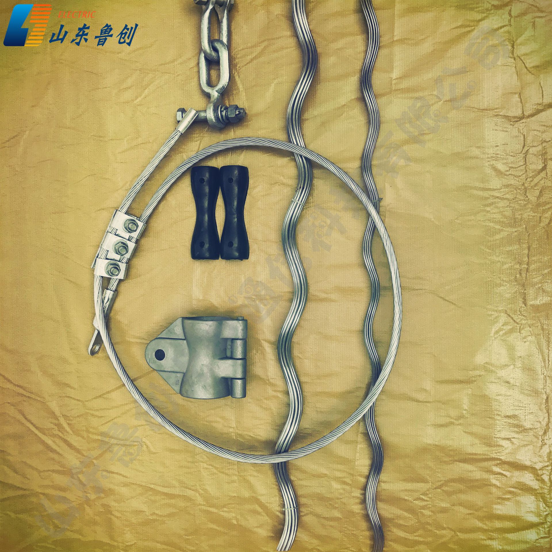 ADSS单层预绞丝悬垂金具  OPGW双层直线线夹串铁塔用地线直线线夹