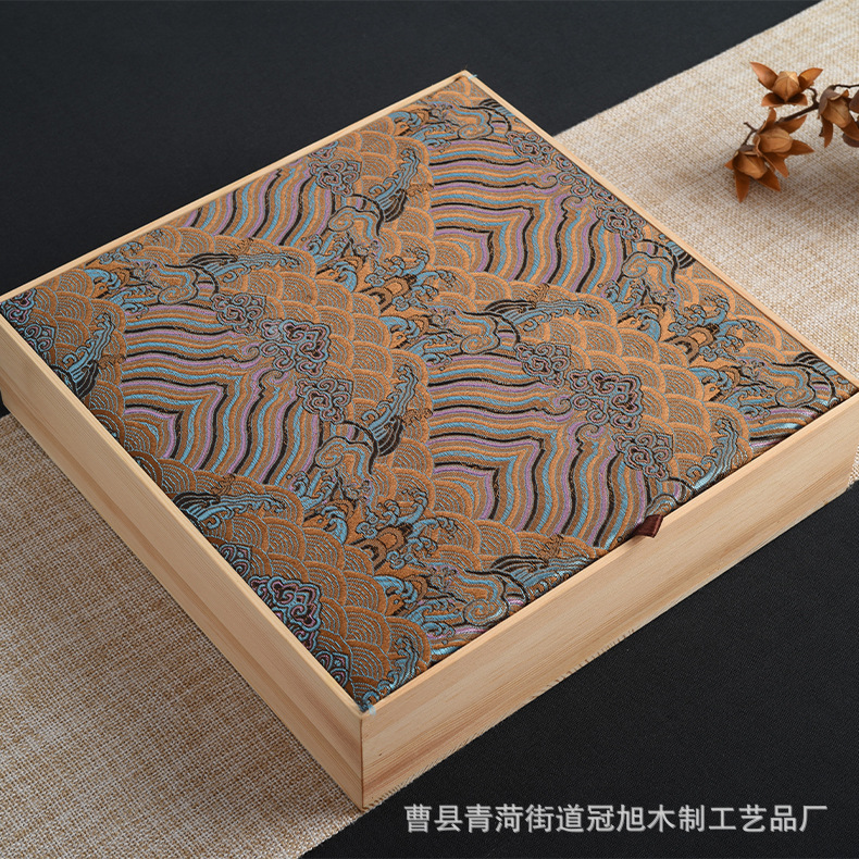 木质复古茶叶礼盒普洱茶饼包装盒精美创意礼品盒茶盏收纳盒月饼盒