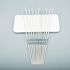 Grilled meat skewers with thickened stainless steel barbecue skewers, iron barbecue sticks, barbecue forks, meat skewers, lamb skewers, barbecue needles, wholesale