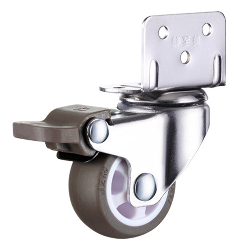 1 inch 1.2 inch 1.52 inch L-shaped 90-degree right-angle flower stand silent universal caster small wheel