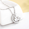 古猫宁 Chain for key bag , rabbit, necklace, Korean style, simple and elegant design, light luxury style