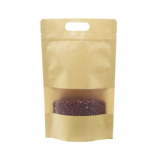 Portable window kraft paper bag, biscuit, preserved fruit pulp, local sweet potato, dried tea, snack food packaging bag