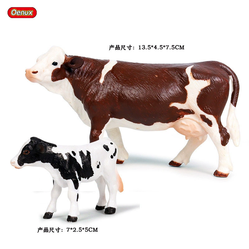 Animal model, solid toy, set, lion, tiger, elephant, panda, giraffe, hippo