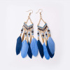 Earrings with tassels suitable for photo sessions, boho style