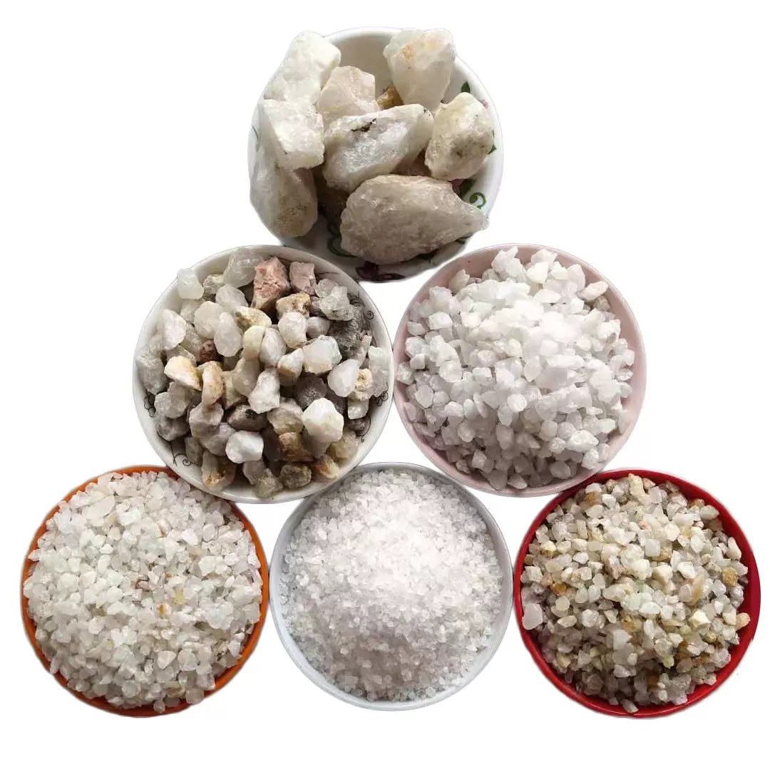 厂家供应白色石英砂 水处理石英砂 光伏玻璃用石英砂 0.5-32mm