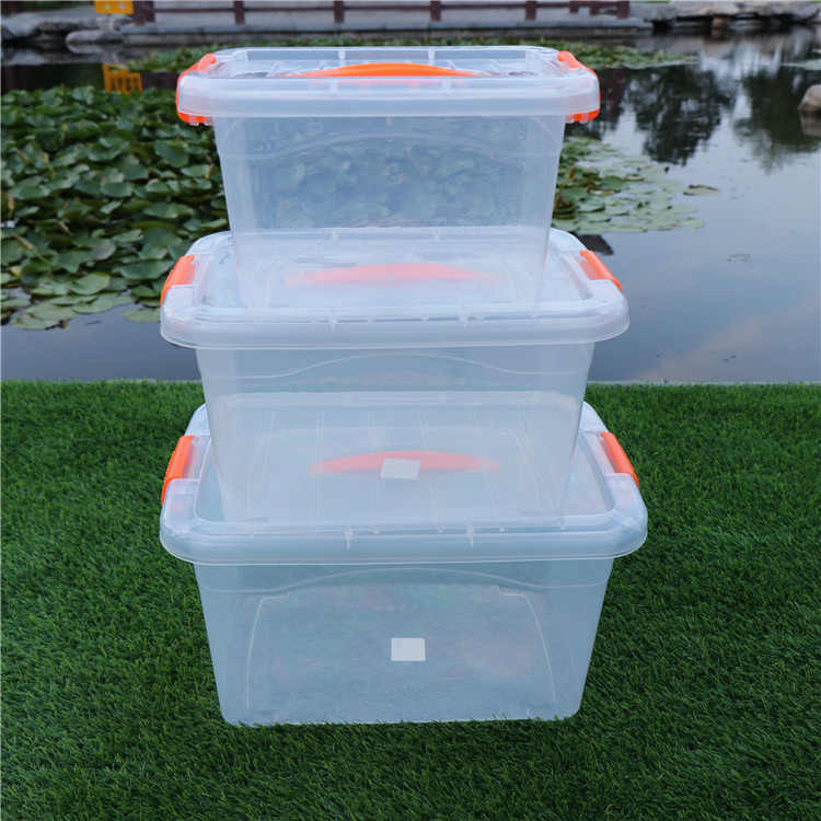 plastic transparent handheld storage box for auto