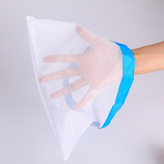 熱銷超市水果網袋 可重複使用購物袋 網眼收納袋滌綸拼接束口網袋