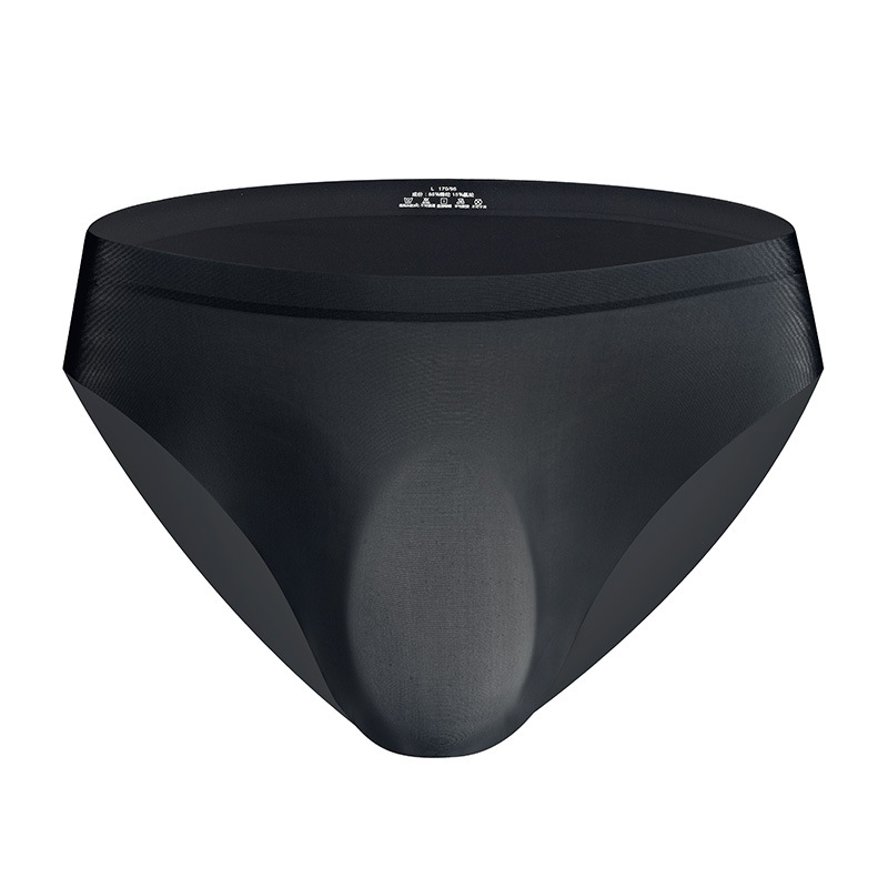 Fábrica al por mayor ropa interior de seda de hielo calzoncillos de hombre 3D mueren ropa interior de hombre de moda delgada transpirable de una pieza sin costuras