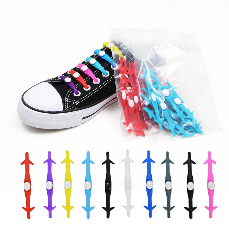 Фабрика прямые ленивые люди Бесплатные шнурки оптом многоразмерные шнурки с акулами креативные эластичные силиконовые спортивные шнурки