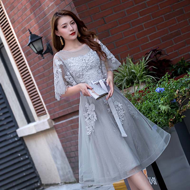 Vestidos de noche al por mayor, longitud media, estilo coreano, elegantes y ajustados, para fiesta, para mujer, novedad de verano 2026 image 13