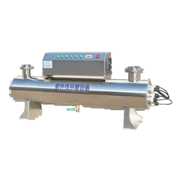 80 Вт * 6 труб 480W304 труба из нержавеющей стали, сверхтоковый УФ-стерилизатор для очистки воды 45 кубов/ч