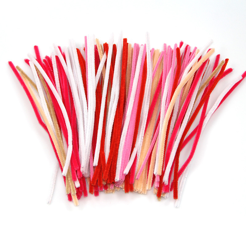 Tiras de lana para manualidades infantiles, mezcla de colores, preescolar, DIY