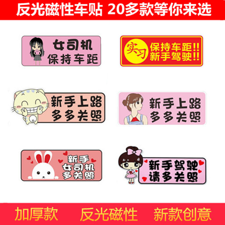 Magnetic car sticker