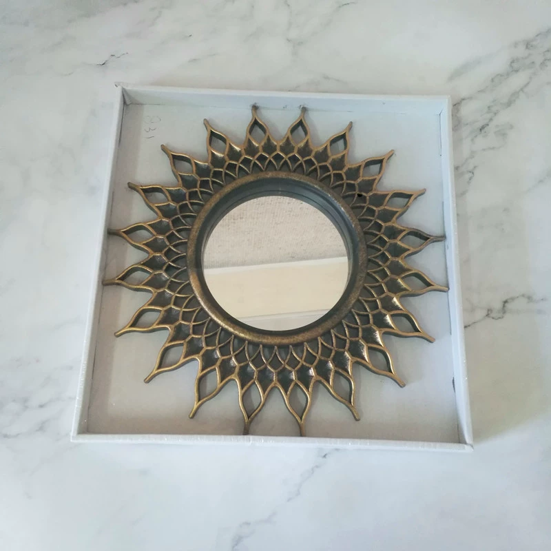 Декоративное Зеркало Пластиковая Зеркальная Рама Серебряная Бронза Винтажная Зеркальная Рама Внешняя Торговля Ближний Восток Закупки Крестовое Зеркало Эксклюзивно