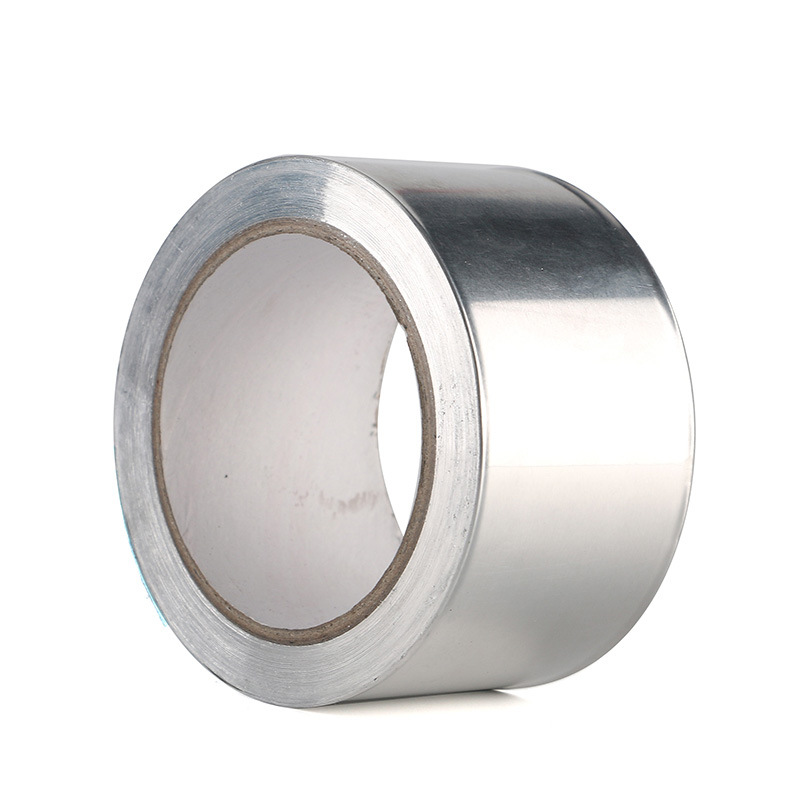 Cinta de papel de aluminio plata resistente a altas temperaturas reparación de fugas de cocina aislamiento retardante de llama autoadhesivo cinta de papel de estaño fábrica de papel de estaño al por mayor