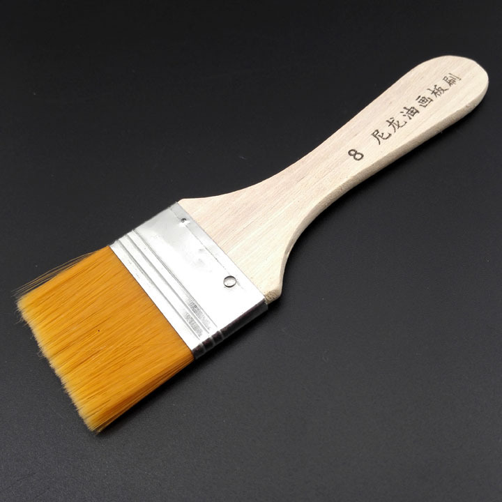 I1921 8 # nylon tablero de pintura al óleo cepillo en polvo pintura de la pared suministros de arte herramientas de pintura Yiwu 2 yuanes tienda