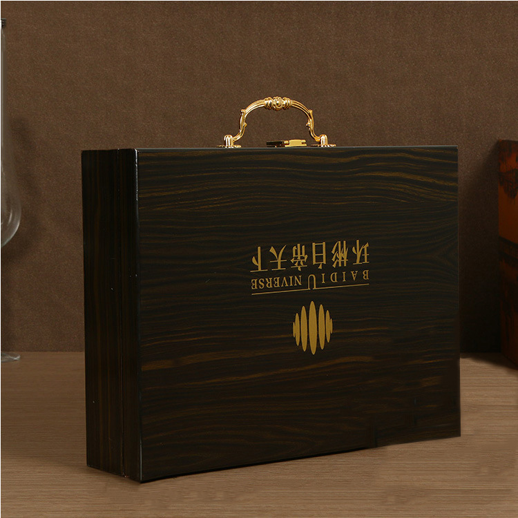 木质油漆交房盒 高档喷油交付箱 手提交房箱 别墅交付业主钥匙盒