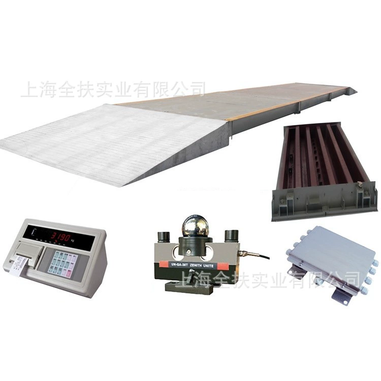 Шанхай Weighbridge 100t-3 × 12 м Weighbridge Смесительный завод Автомобиль взвешивания 100T Weighbridge Бетонный Weighbridge