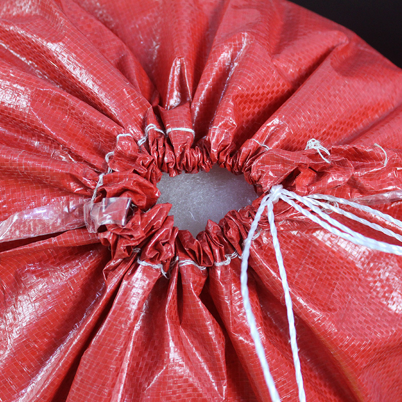 Bolsa tejida impermeable laminada con cordón, bolsa de embalaje para paquetes de mensajería reforzada, bolsa de almacenamiento para ropa y equipaje.