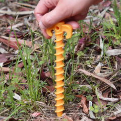 Outdoor sports mountaineering camping tent stakes accessories screw assembly camping exploration 20cm wholesale plastic