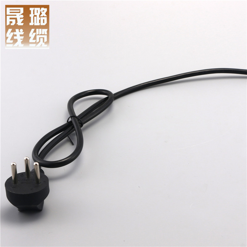 厂家供应 以色列三插线0,75m电源线插头 以色列电源线