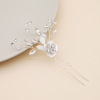 Metal hair accessory handmade for bride, hairgrip, Chinese hairpin, jewelry, European style