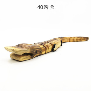 Wooden crocodile model toy wooden dinosaur toy large wooden model decoration wooden craft gift wholesale