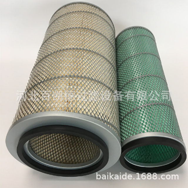河北K2334两节空气滤清器滤芯东风系列140  6105 6108尖头车空滤